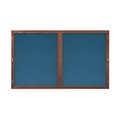 United Visual Products Double Door Indoor Enclosed Easy Tack Bo UV332EZ-BLACK-BRONZE
